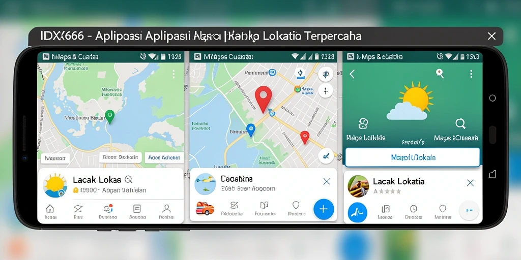 Antarmuka IDX66 menunjukkan fitur lacak lokasi real-time dengan tampilan peta jelas.