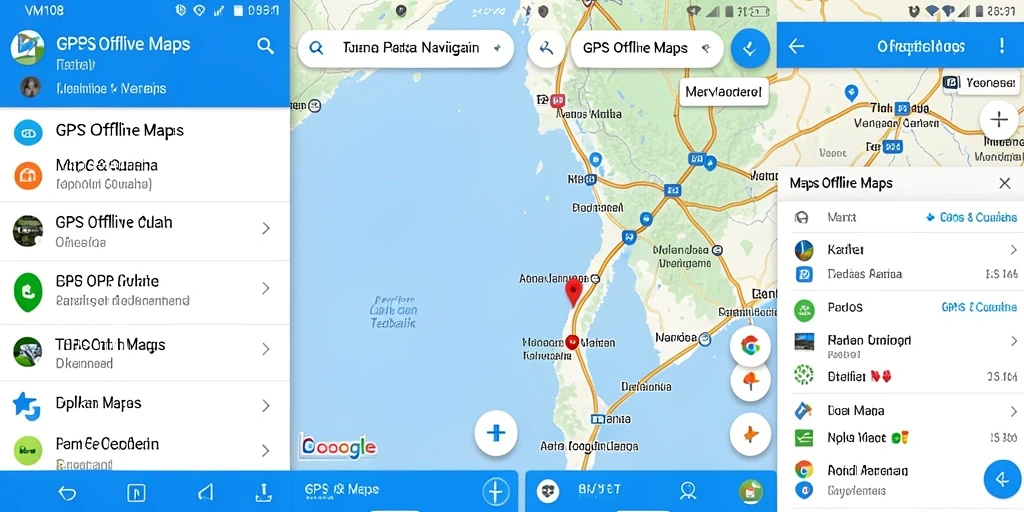 Antarmuka intuitif VM108 untuk navigasi peta offline